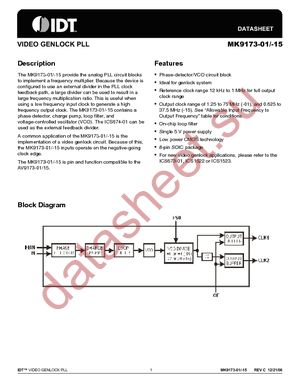 MK9173-01CS08T datasheet  